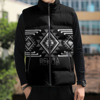 Aotearoa Atua Rehua Personalised Sleeveless Puffer Jacket Maori God Of Healing Taniko Motifs LT14 - Polynesian Pride