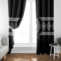 Aotearoa Atua Rehua Window Curtain Maori God Of Healing Taniko Motifs LT14 - Polynesian Pride
