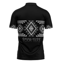 Aotearoa Atua Rehua Personalised Zipper Polo Shirt Maori God Of Healing Taniko Motifs LT14 - Polynesian Pride