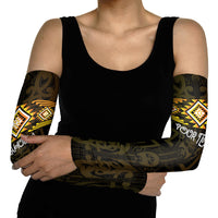 Aotearoa Atua Mahuika Personalised Arm Sleeves Maori Goddess Of Fire Taniko Motifs LT14 - Polynesian Pride
