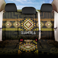 Aotearoa Atua Mahuika Back Car Seat Cover Maori Goddess Of Fire Taniko Motifs LT14 One Size Yellow - Polynesian Pride