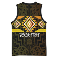 Aotearoa Atua Mahuika Personalised Basketball Jersey Maori Goddess Of Fire Taniko Motifs LT14 - Polynesian Pride