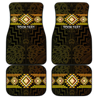 Aotearoa Atua Mahuika Personalised Car Mats Maori Goddess Of Fire Taniko Motifs LT14 - Polynesian Pride