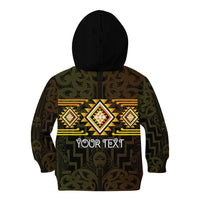 Aotearoa Atua Mahuika Personalised Kid Hoodie Maori Goddess Of Fire Taniko Motifs LT14 - Polynesian Pride