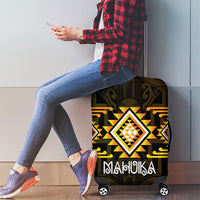 Aotearoa Atua Mahuika Luggage Cover Maori Goddess Of Fire Taniko Motifs LT14 - Polynesian Pride