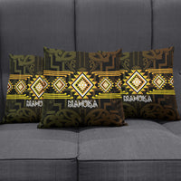 Aotearoa Atua Mahuika Pillow Cover Maori Goddess Of Fire Taniko Motifs LT14 - Polynesian Pride