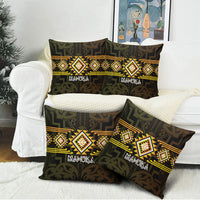 Aotearoa Atua Mahuika Pillow Cover Maori Goddess Of Fire Taniko Motifs LT14 - Polynesian Pride
