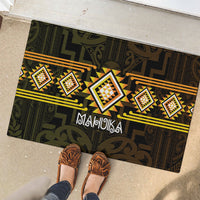 Aotearoa Atua Mahuika Rubber Doormat Maori Goddess Of Fire Taniko Motifs LT14 - Polynesian Pride