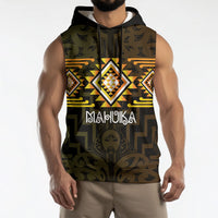 Aotearoa Atua Mahuika Personalised Sleeveless Hoodie Maori Goddess Of Fire Taniko Motifs LT14 - Polynesian Pride