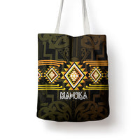Aotearoa Atua Mahuika Tote Bag Maori Goddess Of Fire Taniko Motifs LT14 - Polynesian Pride