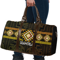 Aotearoa Atua Mahuika Travel Bag Maori Goddess Of Fire Taniko Motifs LT14 - Polynesian Pride