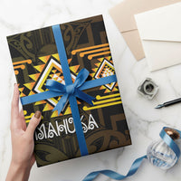 Aotearoa Atua Mahuika Wrapping Paper Maori Goddess Of Fire Taniko Motifs LT14 - Polynesian Pride