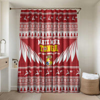 Tonga Rugby Christmas Bathroom Set Mate Maa Tonga Ngatu Pattern - Polynesian Pride