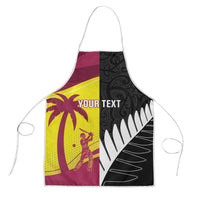 New Zealand and West Indies Cricket Custom Apron Black Cap Windies Together LT14 Black - Polynesian Pride