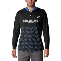 New Zealand Silver Fern Cricket Custom Button Sweatshirt Black Cap T20 Version - Polynesian Pride
