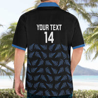 New Zealand Silver Fern Cricket Custom Hawaiian Shirt Black Cap T20 Version - Polynesian Pride