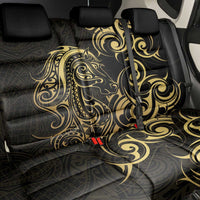 Gold And Black Aoteara Horse Racing Back Car Seat Cover NZ Maori Pattern