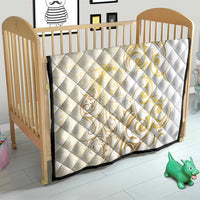 Gold And White Aoteara Horse Racing Quilt NZ Maori Pattern