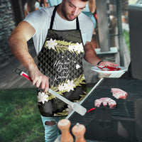 Born And Raised Aloha Hawaii Apron Kanaka Kakau Hawaiian Tiare Pakalana Lei - Polynesian Pride