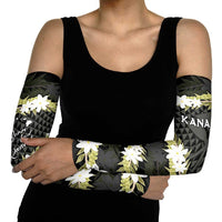 Born And Raised Aloha Hawaii Arm Sleeves Kanaka Kakau Hawaiian Tiare Pakalana Lei - Polynesian Pride