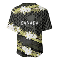 Born And Raised Aloha Hawaii Baseball Jersey Kanaka Kakau Hawaiian Tiare Pakalana Lei - Polynesian Pride