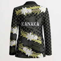 Born And Raised Aloha Hawaii Blazer Kanaka Kakau Hawaiian Tiare Pakalana Lei - Polynesian Pride
