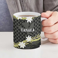 Born And Raised Aloha Hawaii Ceramic Mug Kanaka Kakau Hawaiian Tiare Pakalana Lei LT14 - Polynesian Pride