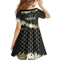 Born And Raised Aloha Hawaii Family Matching Mermaid Dress and Hawaiian Shirt Kanaka Kakau Hawaiian Tiare Pakalana Lei LT14 - Polynesian Pride