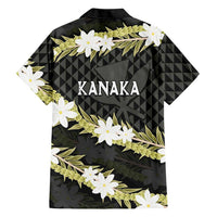 Born And Raised Aloha Hawaii Family Matching Mermaid Dress and Hawaiian Shirt Kanaka Kakau Hawaiian Tiare Pakalana Lei LT14 - Polynesian Pride