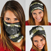 Born And Raised Aloha Hawaii Neck Gaiter Kanaka Kakau Hawaiian Tiare Pakalana Lei - Polynesian Pride