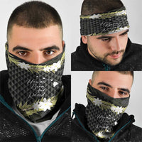 Born And Raised Aloha Hawaii Neck Gaiter Kanaka Kakau Hawaiian Tiare Pakalana Lei - Polynesian Pride