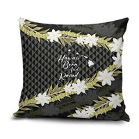 Born And Raised Aloha Hawaii Pillow Cover Kanaka Kakau Hawaiian Tiare Pakalana Lei - Polynesian Pride