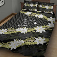Born And Raised Aloha Hawaii Quilt Bed Set Kanaka Kakau Hawaiian Tiare Pakalana Lei - Polynesian Pride