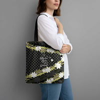 Born And Raised Aloha Hawaii Tote Bag Kanaka Kakau Hawaiian Tiare Pakalana Lei - Polynesian Pride