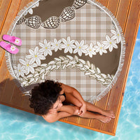 Brown Hawaii Tiare and Shell Lei Beach Blanket Hawaiian Palaka Luxury Vibes LT14 - Polynesian Pride