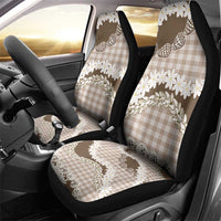 Brown Hawaii Tiare and Shell Lei Car Seat Cover Hawaiian Palaka Luxury Vibes - Polynesian Pride