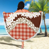 Red Hawaii Tiare and Shell Lei Beach Blanket Hawaiian Palaka Luxury Vibes LT14 - Polynesian Pride