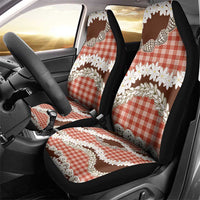 Red Hawaii Tiare and Shell Lei Car Seat Cover Hawaiian Palaka Luxury Vibes - Polynesian Pride
