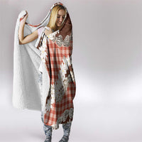 Red Hawaii Tiare and Shell Lei Hooded Blanket Hawaiian Palaka Luxury Vibes LT14 - Polynesian Pride