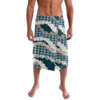 Dark Cyan Hawaii Tiare and Shell Lei Lavalava Hawaiian Palaka Luxury Vibes - Polynesian Pride