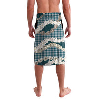 Dark Cyan Hawaii Tiare and Shell Lei Lavalava Hawaiian Palaka Luxury Vibes - Polynesian Pride