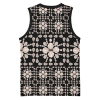 Aloha Hawaii Shell Quilt Basketball Jersey Seamless Style - Polynesian Pride