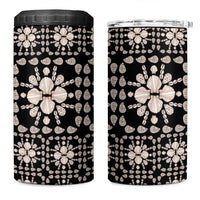 Aloha Hawaii Shell Quilt 4 in 1 Can Cooler Tumbler Seamless Style - Polynesian Pride