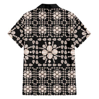 Aloha Hawaii Shell Quilt Family Matching Long Sleeve Bodycon Dress and Hawaiian Shirt Seamless Style LT14 - Polynesian Pride
