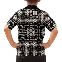 Aloha Hawaii Shell Quilt Family Matching Short Sleeve Bodycon Dress and Hawaiian Shirt Seamless Style LT14 - Polynesian Pride