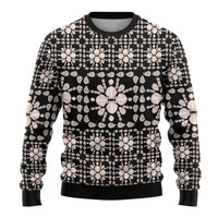 Aloha Hawaii Shell Quilt Ugly Christmas Sweater Seamless Style - Polynesian Pride