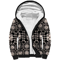 Aloha Hawaii Shell Quilt Sherpa Hoodie Seamless Style - Polynesian Pride