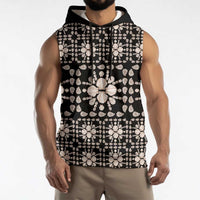 Aloha Hawaii Shell Quilt Sleeveless Hoodie Seamless Style - Polynesian Pride