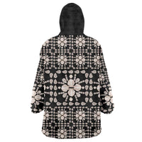 Aloha Hawaii Shell Quilt Wearable Blanket Hoodie Seamless Style - Polynesian Pride