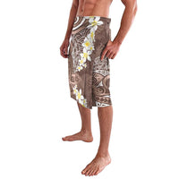 Mocha Mousse Polynesian Tribal Frangipani Tropical Vibe Lavalava